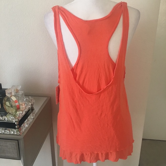 Free People coral karmen double tank top - Picture 5 of 8